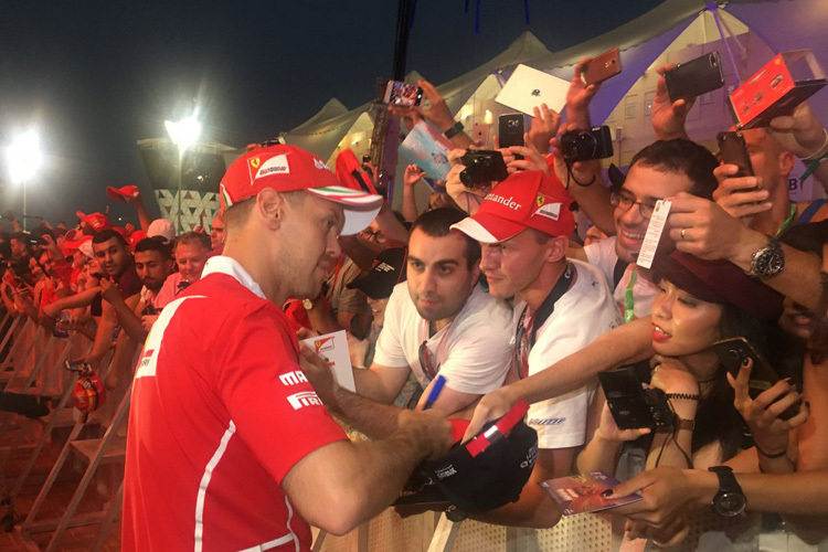 Sebastian Vettel in Abu Dhabi