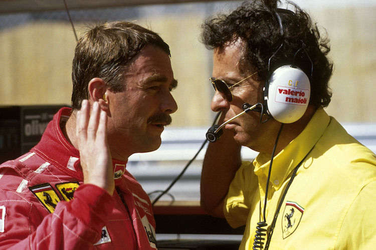 Nigel Mansell und Cesare Fiorio