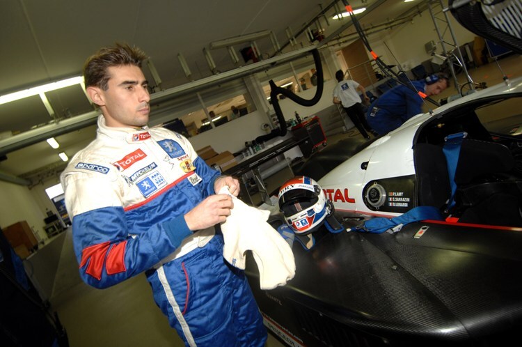 Dino Lunardi, hier bei seinem Peugeot-Test