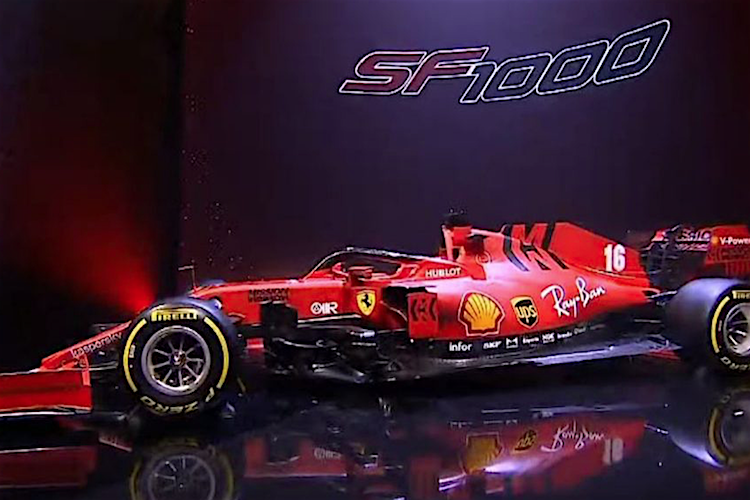 Das neue Auto von Sebastian Vettel und Charles Leclerc