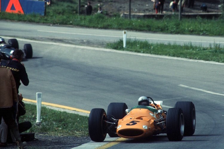 Bruce McLaren in Spa-Francorchamps 1968