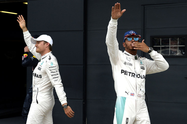 Das Mercedes-Duell zwischen Lewis Hamilton und Nico Rosberg geht in Spa weiter