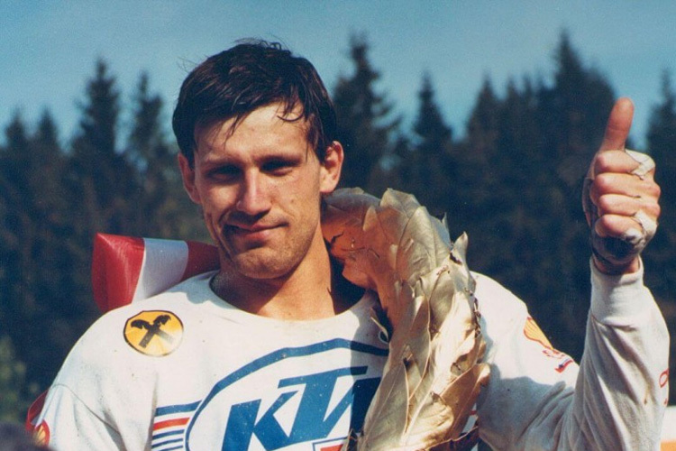 Heinz Kinigadner wurde 1984 und 1985 Motocross-Weltmeister