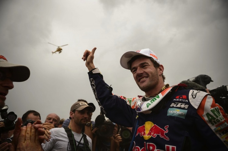 Marc Coma auf dem Weg zum Dakar-Sieg 2014