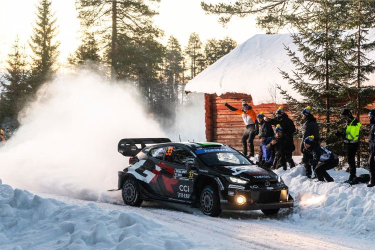 Toyota-Pilot Elfyn Evans fuhr in Schweden zu seinem zehnten WRC-Sieg