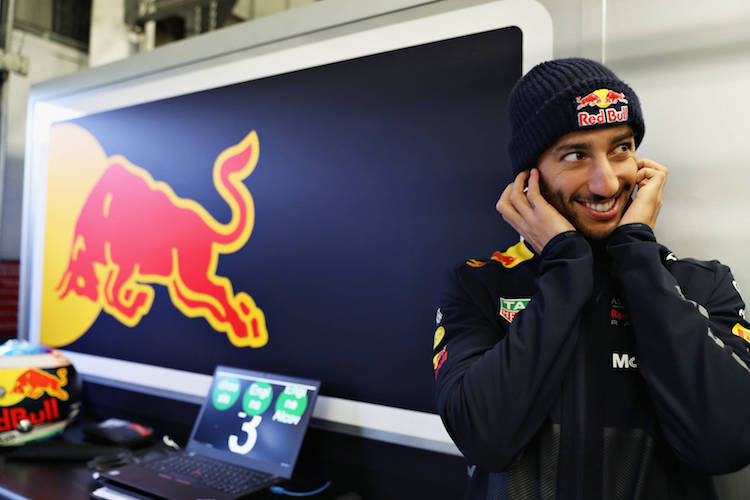 Daniel Ricciardo bei den Wintertests: Es war einfach viel zu kalt