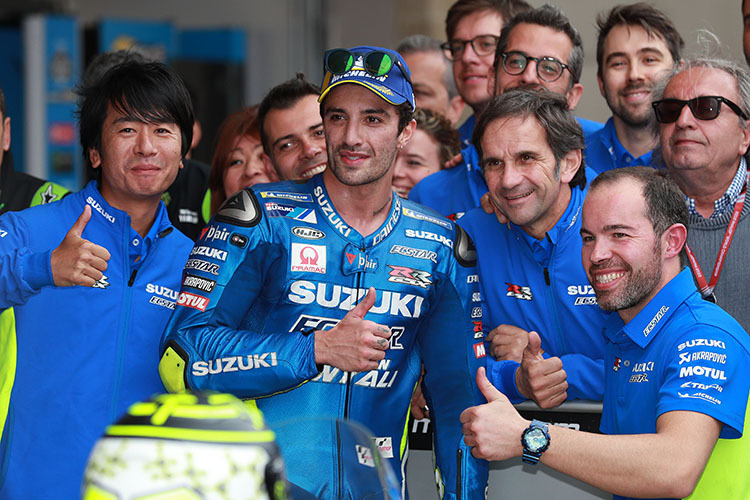 Andrea Iannone mit dem Suzuki-Team