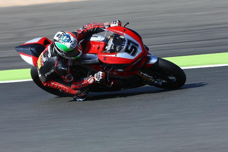 Lorenzo Lanzi bei seinem letzten Auftritt in der Superbike-WM mit 3C Ducati