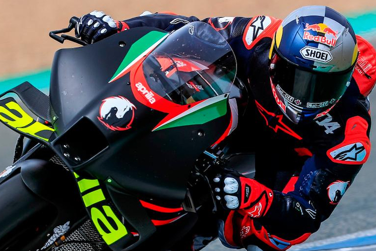 Andrea Dovizioso war schon in Jerez auf der RS-GP21 unterwegs