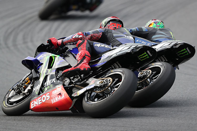 Die Yamaha-Asse Quartararo und Morbidelli im Sprint in Japan: Nur auf den Plätzen 15 und 16