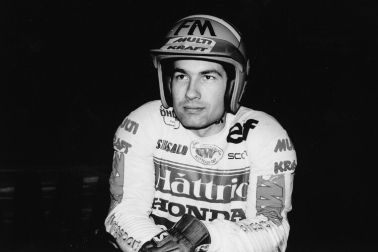 Adrian Bosshard als Crossfahrer 1988