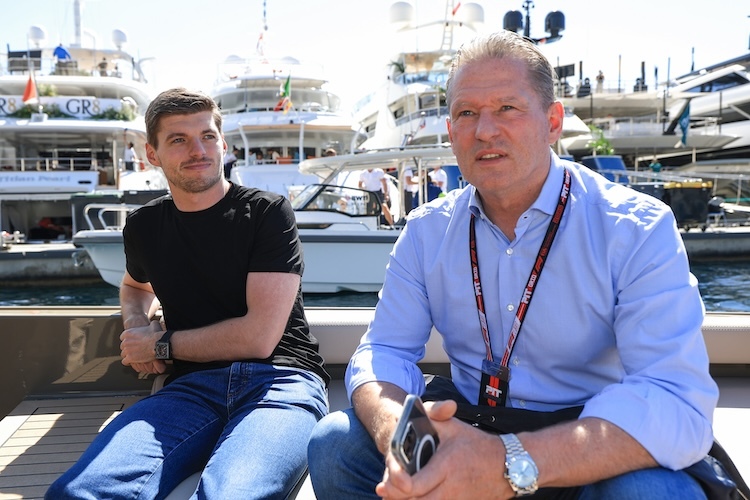 Max und Jos Verstappen in Monaco