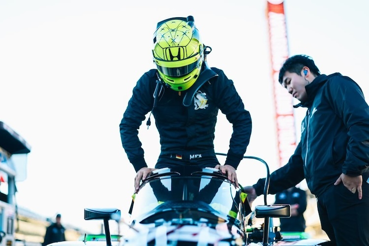 Mick Schumacher fuhr in Indianapolis mit seinem typischen Helmdesign