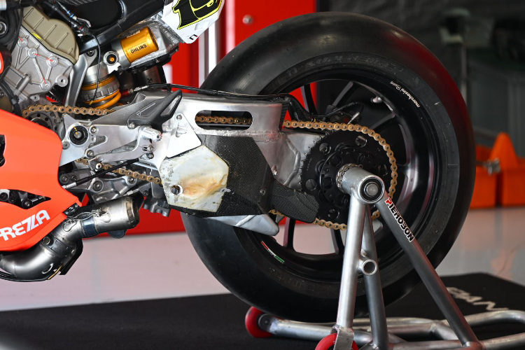 Die neue Prototypen-Schwinge von Ducati