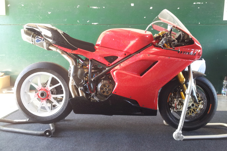Die Ducati 1098R war nicht optimal vorbereitet