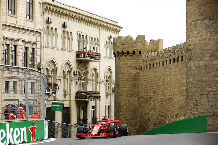 Sebastian Vettel 2018 in Baku