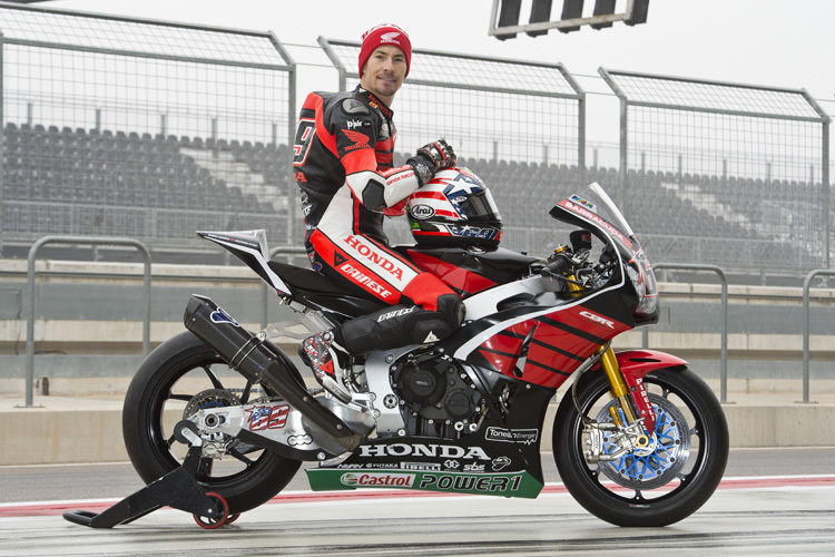 Ex-MotoGP-Weltmeister Nicky Hayden fährt für Honda