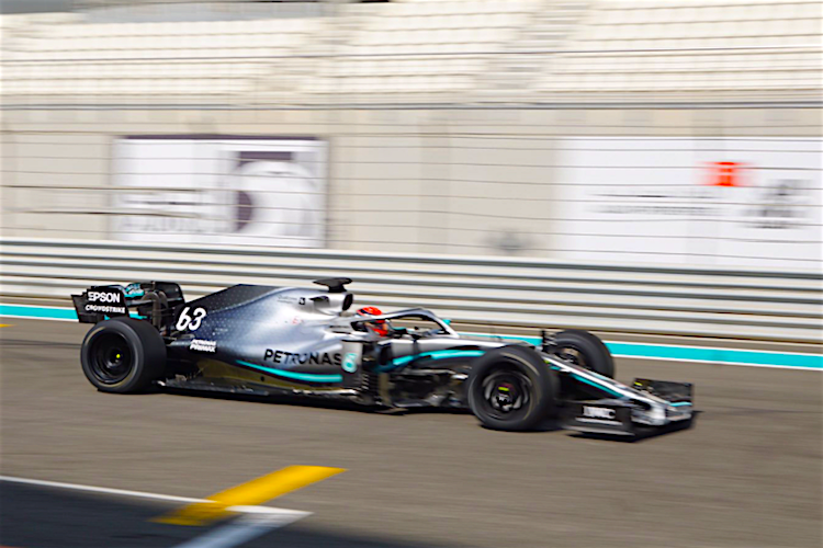 Los cambios en el volante que preparó Mercedes para Russell