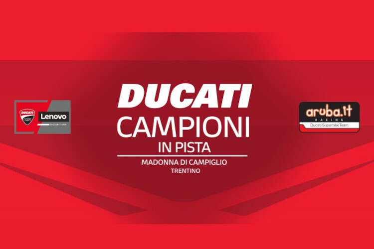 Ducati: Die Champions stellen sich im Schnee vor