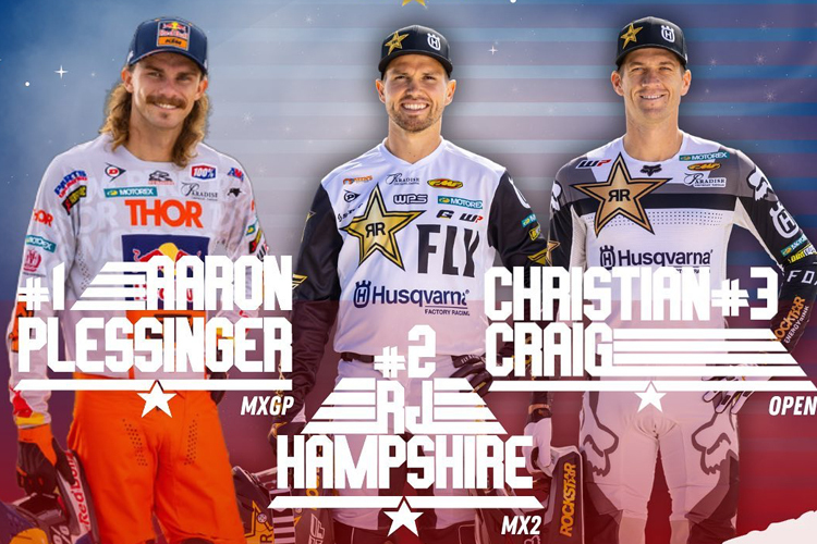 Team USA mit Aaron Plessinger, RJ Hampshire und Christian Craig