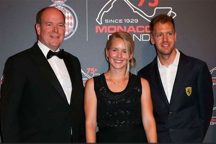 2017 brachte Vettel seine Hanna zum Gala-Diner bei Fürst Albert mit
