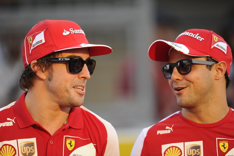 Fernando Alonso und Felipe Massa waren einst Ferrari-Teamkollegen