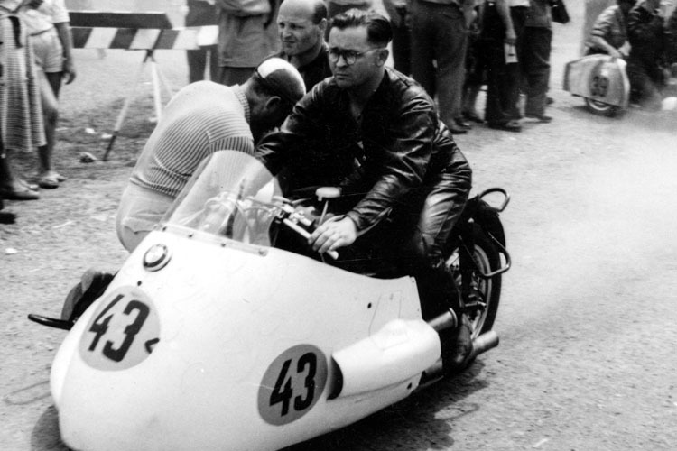 Wilhelm Noll und Fritz Cron wurden 1954 und 1956 Seitenwagen-Weltmeister 