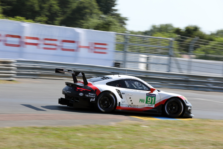 Der Werks-Porsche 911 RSR in Le Mans
