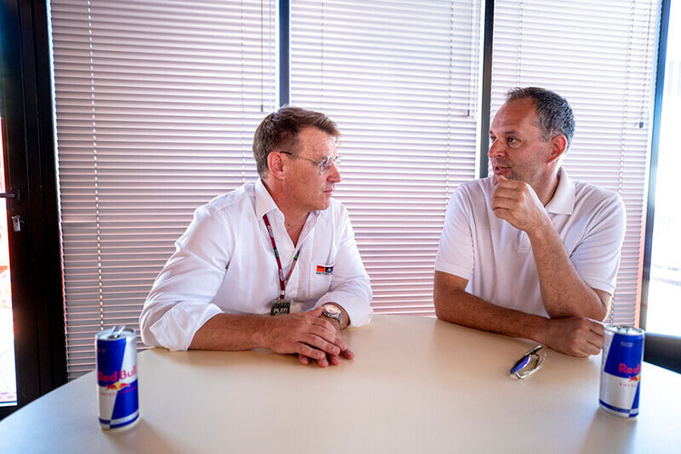Pit Beirer mit KTM-Offroad-Manager Robert Jonas