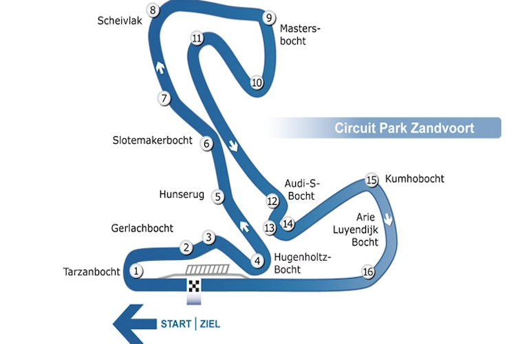 Niederlande GP Die R 228 tsel der Zandvoort Rennstrecke Formel 1 SPEEDWEEK COM