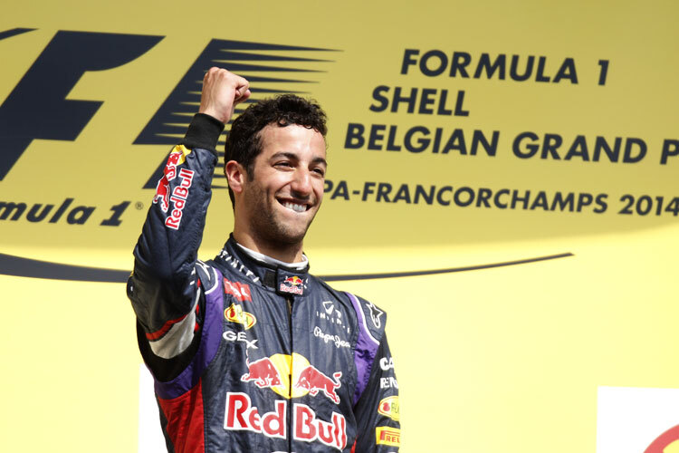 Daniel Ricciardo durfte in Belgien jubeln
