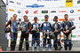 Das Podium der IDM Sidecar am Salzburgring