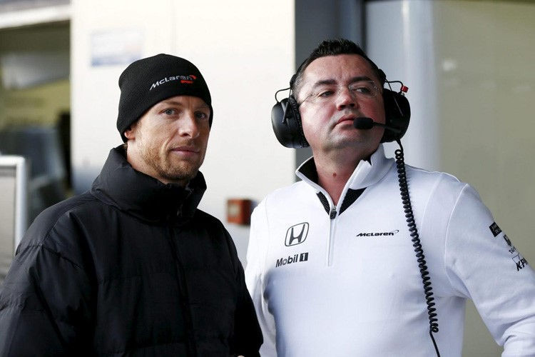 Jenson Button und Eric Boullier