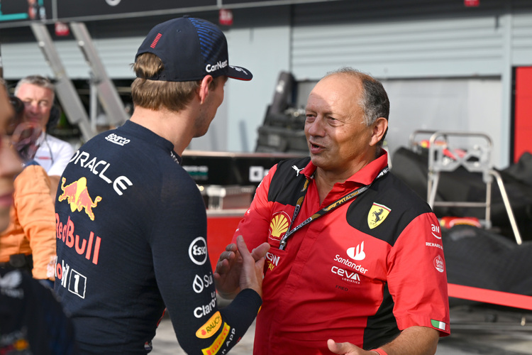 Max Verstappen und Fred Vasseur in Monza