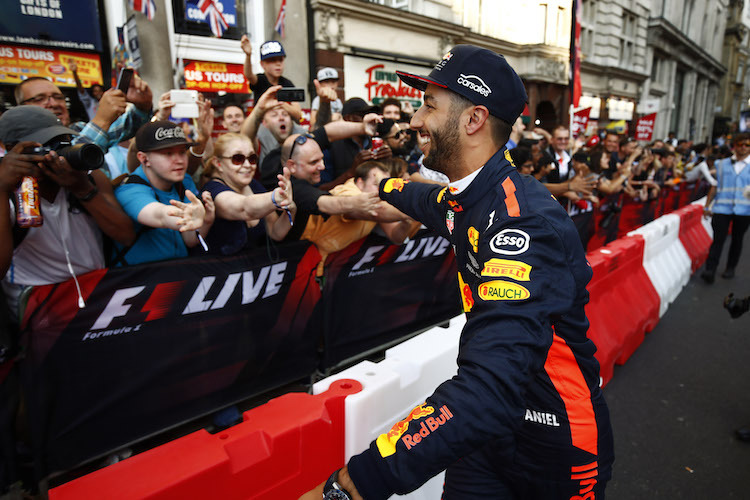 …und GP-Stars wie Daniel Ricciardo aus nächsten Nähe zu erleben