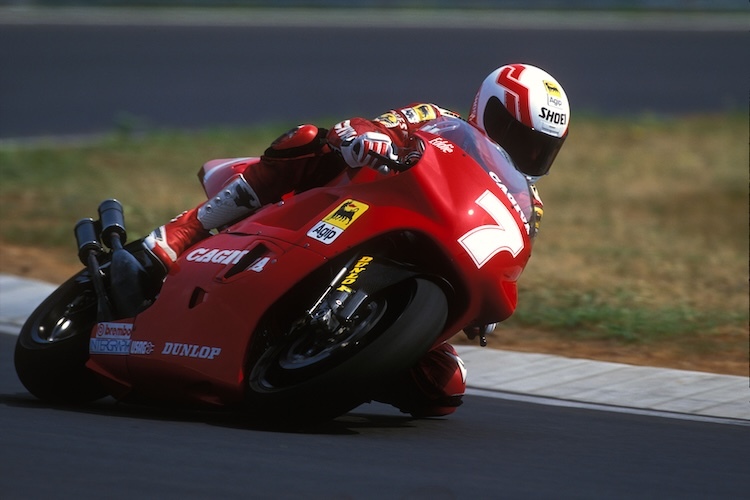 Historisch: Eddie Lawson gewann auf Cagiva den letzten GP auf dem Hungaroring (1992)