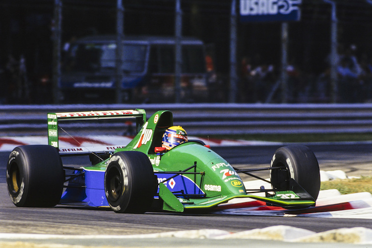 Roberto Moreno im einem der schönsten GP-Renner, im Jordan 1991