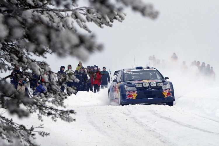 Räkkönen bei seiner WRC-Premiere am Polarkreis