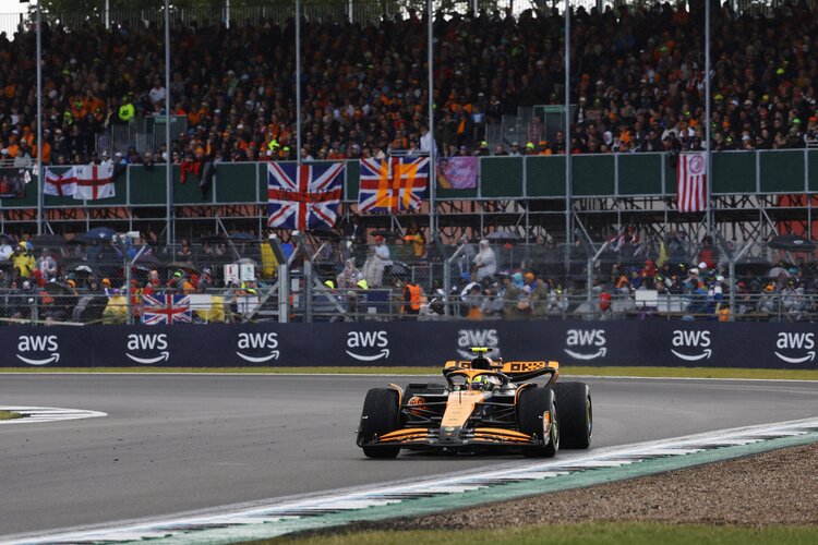 Lando Norris in Silverstone