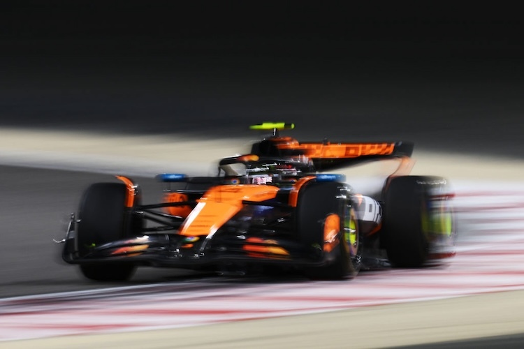 Lando Norris unterwegs in Bahrain