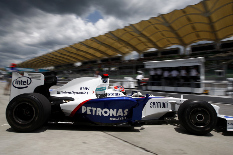 Robert Kubica geht auf den Sepang International Circuit hinaus.