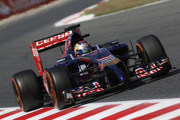 Jean-Eric Vergne im Toro Rosso beim Spanien-GP
