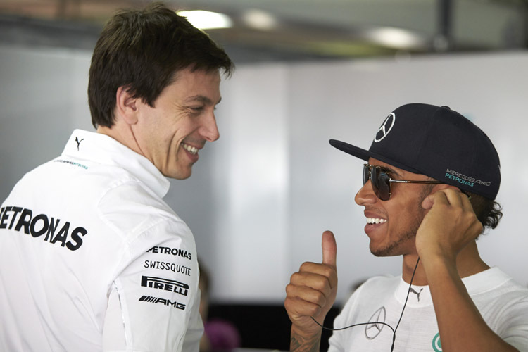 Mercedes-Motorsportdirektor Toto Wolff: «Ja, wir sitzen bereits mit Lewis Hamilton zusammen und verhandeln»
