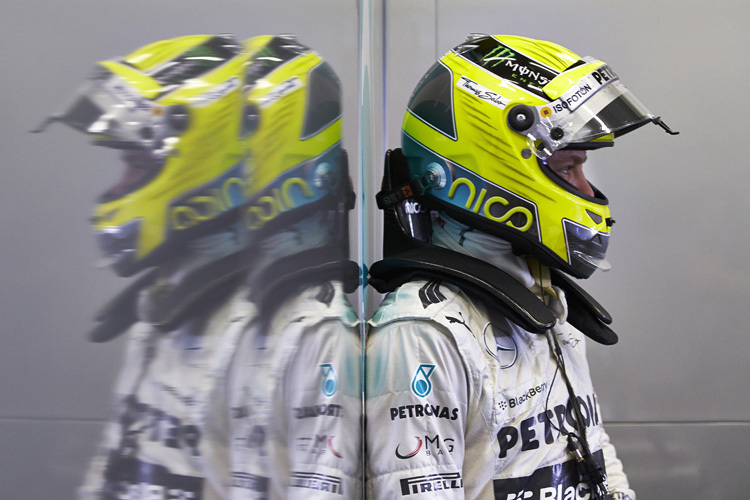 Nico Rosberg wartet auf seinen Einsatz