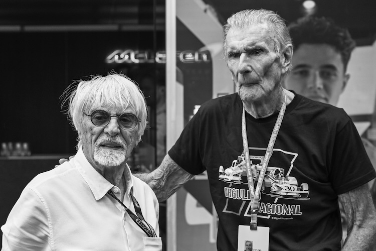 Bernie Ecclestone und Wilson Fittipaldi 2023 in Interlagos