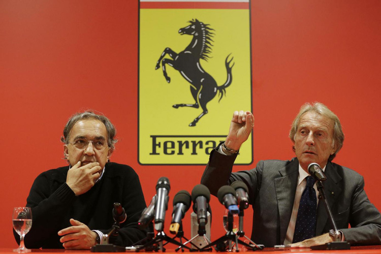 Der neue und der alte Ferrari-Chef: Sergio Marchionne und Luca Montezemolo