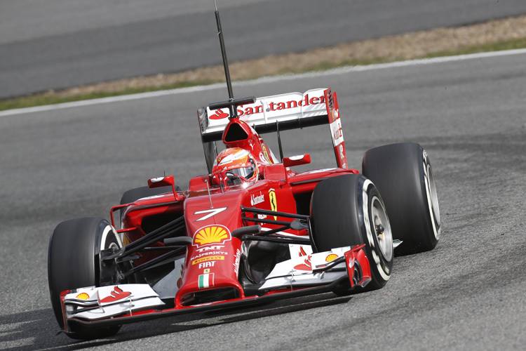 Kimi Räikkönen im neuen Ferrari F14 T