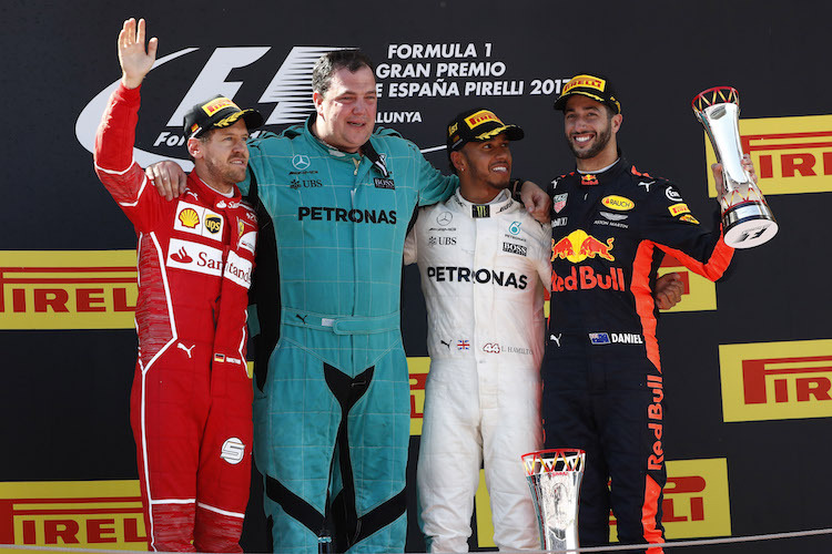 Vettel, Hamilton, Ricciardo