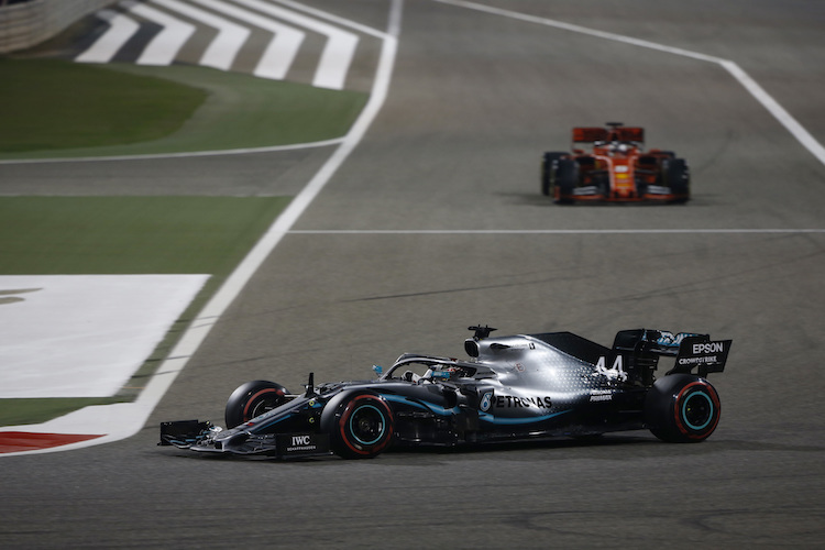 In Bahrain war der Mercedes W10 von Lewis Hamilton nicht so glücklich wie in Melbourne