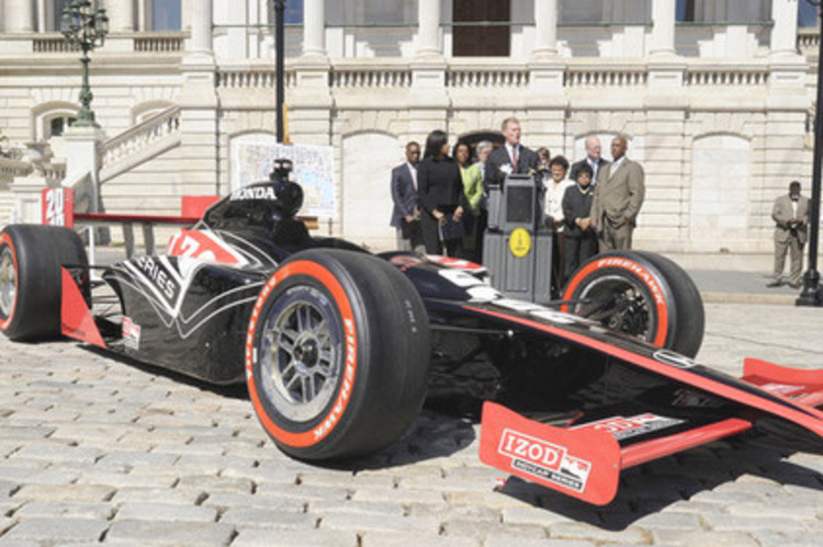 2011 sollen die IndyCar-Boliden in Baltimore nicht nur rumstehen
